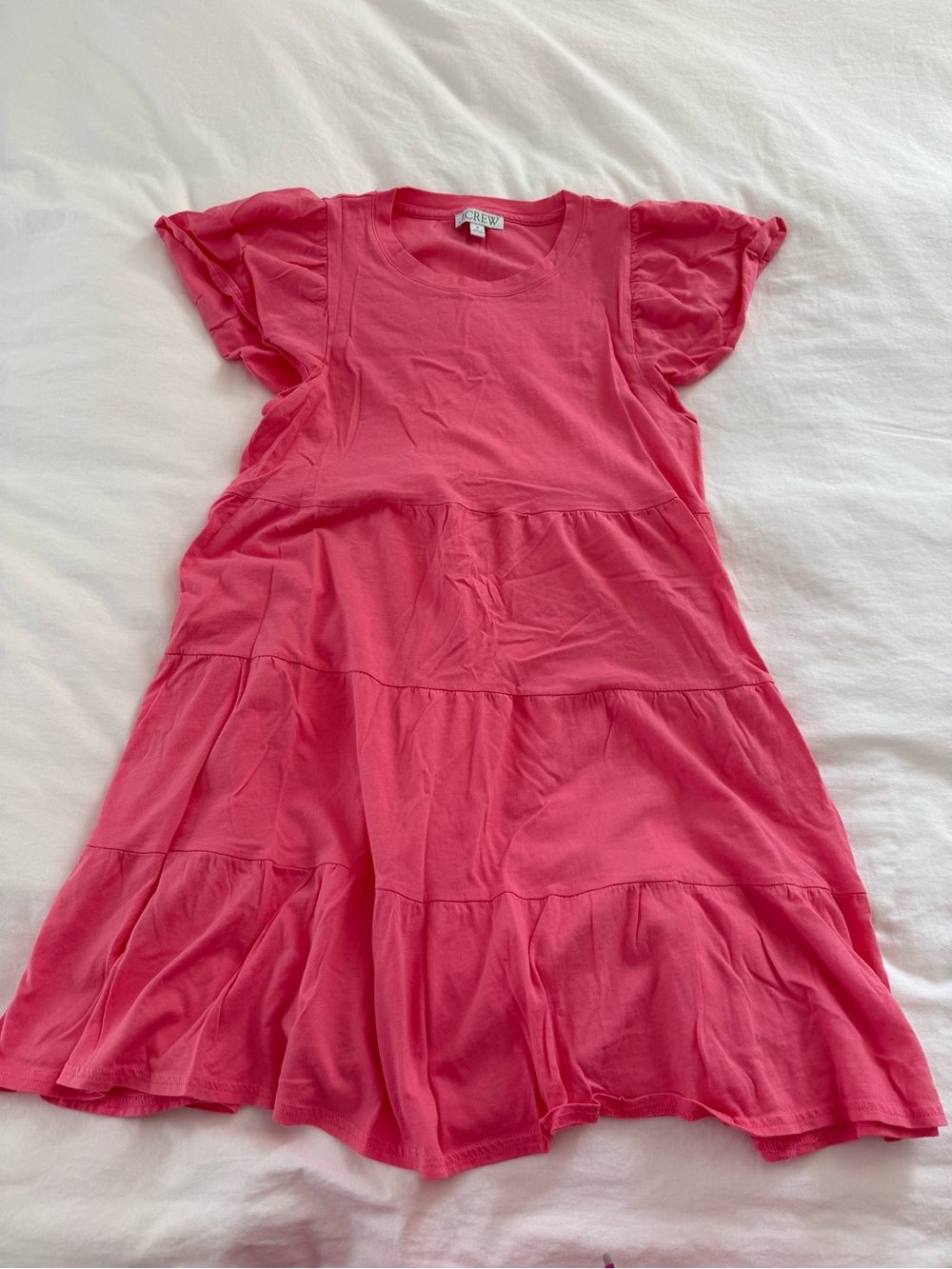 Women’s punk Tiered Flutter-Sleeve Tshirt Dress
